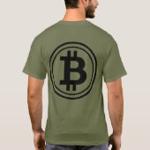 NO FOMO ビットコイン暗号Tシャツ Tシャツ (裏面)