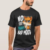 No Food Bad Mood Hungry Cat Tシャツ (正面)