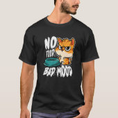 No Food Bad Mood  Hungry Cat Tシャツ (正面)