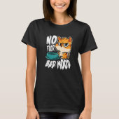No Food Bad Mood Hungry Cat Tシャツ (正面)