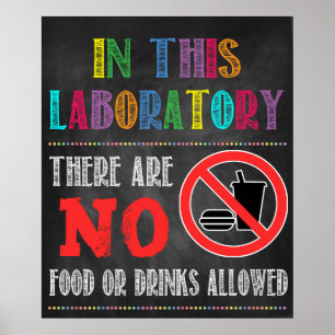 No Food or Drink Classroomポスター ポスター