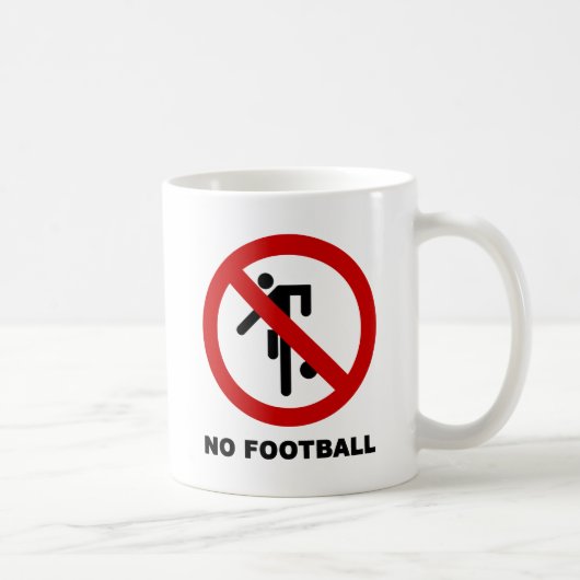 NO Football [サッカー] ⚠タイパークサイン⚠ コーヒーマグカップ (右)