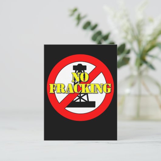 No Fracking UK 2 ポストカード (スタンド正面)