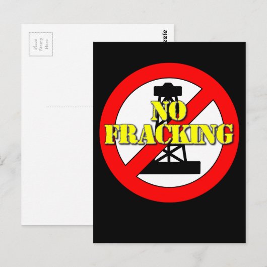 No Fracking UK 2 ポストカード (正面/裏面)