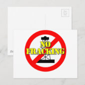 No Fracking UK 2 ポストカード (正面/裏面)