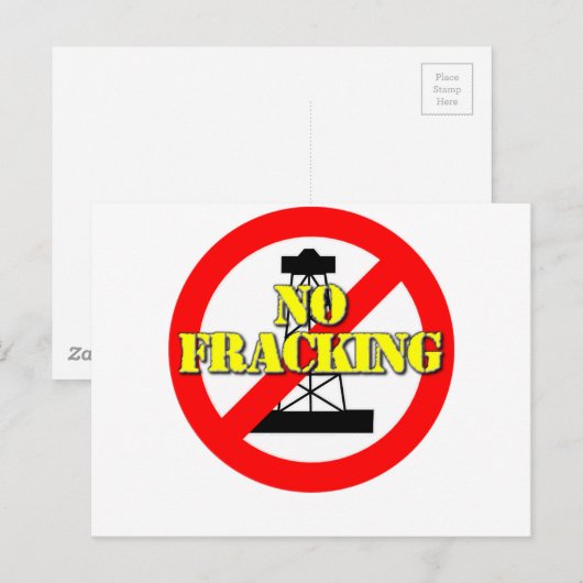 No Fracking UK 2 ポストカード (正面/裏面)
