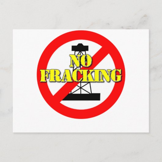 No Fracking UK 2 ポストカード (正面)