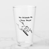 No Friends On Pow日 タンブラーグラス (正面)