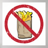 No Fries Sign ポスター (正面)