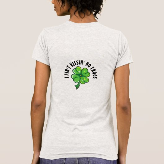 No Frog Kissin'Saint Patrick Tシャツ (裏面)