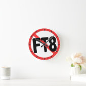 No FT8 Wall Clock ラウンド壁時計 (ホーム)