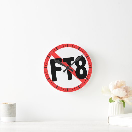 No FT8 Wall Clock ラウンド壁時計 (ホーム)