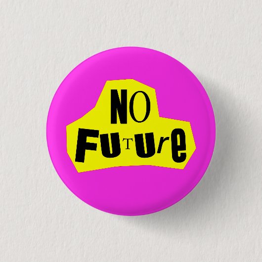 No Future Punk Nihilist 缶バッジ (正面)
