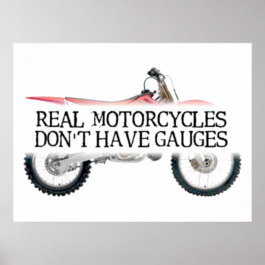 No Gages Dirt Bike Motocrossポスター ポスター (正面)