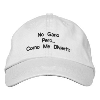 No Gano Pero Como Me Divierto 刺繍入りキャップ