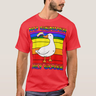 No Gender Only GooseゲイLGBTQプライド月サポート Tシャツ