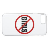No Girls AllowedサインタイポグラフィiPhoneケース Case-Mate iPhoneケース (裏面(横))