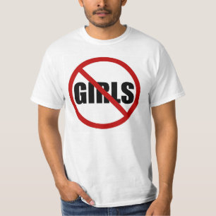 No Girls Allowed Sign Statementメンズティーシャツ Tシャツ
