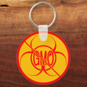 No GMOキーチェーン生物学的災害［有害物質］警告のNo GMOキーチェーン キーホルダー (正面)