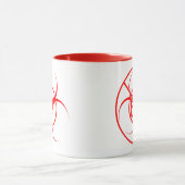 No GMOコーヒーマグ生物学的災害［有害物質］警告のGMOカップマグ マグカップ (中央)