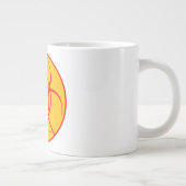 No GMOジャンボマグ生物学的災害［有害物質］警告のGMOカップ ジャンボコーヒーマグカップ (右)