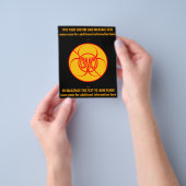 No GMOフライヤー生物学的災害［有害物質］パーソナライズされたGMOフライヤー チラシ (手)