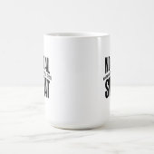 No Goal Met Minimalist Accountability & Success Mi コーヒーマグカップ (中央)
