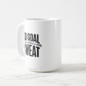 No Goal Met Minimalist Accountability & Success Mi コーヒーマグカップ (正面左)