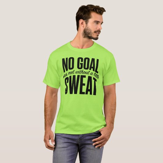 No Goal Met Minimalist Accountability & Success Mi Tシャツ (正面フル)