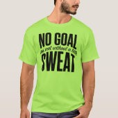 No Goal Met Minimalist Accountability & Success Mi Tシャツ (正面)