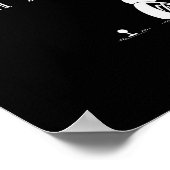 No Golf Today Funny Sad Stickman Golf Lover Golfer ポスター (角)