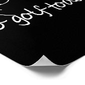 No Golf Today Funny Sad Stickman Golfer Golfers Me ポスター (角)