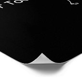 No Golf Today Funny Sad Stickman Golfer Men Women ポスター (角)