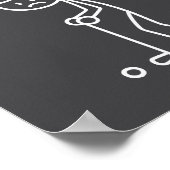 No Golf Today Funny Sad Stickman Golfing Golfer Me ポスター (角)