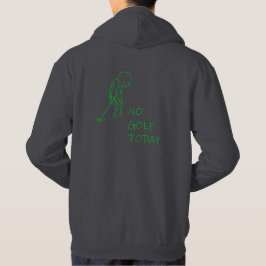 No Golf Today - Sad Golfer Funny Golf Gift パーカ
