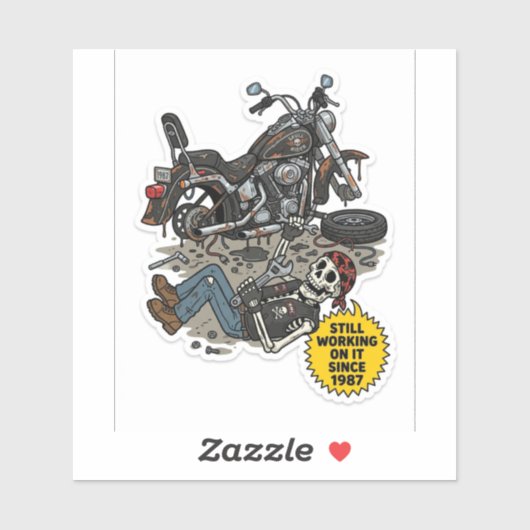 No GPS Needed Biker Sticker — Lost In The Ride Dec シール (シート)