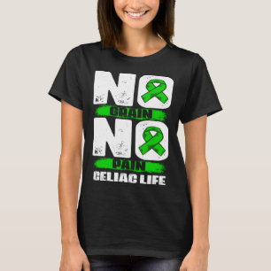 No Grain No Pain Celiac戦士セリアック病Aw Tシャツ