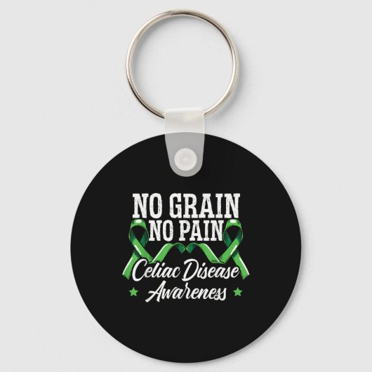 No Grain No Pain Celiac病認識度月 キーホルダー (正面)