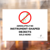 No Green Violinsローカルミュージックストア ウィンドウサイン (シート2)