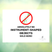 No Green Violinsローカルミュージックストア ウィンドウサイン (シート3)