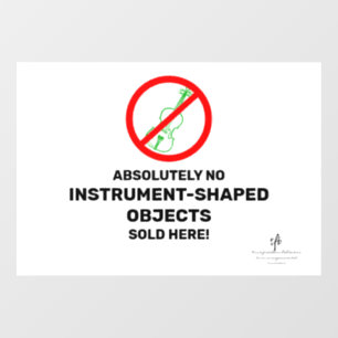 No Green Violinsローカルミュージックストア ウィンドウサイン