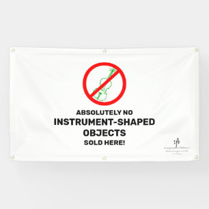 No Green Violinsローカルミュージックストア 横断幕