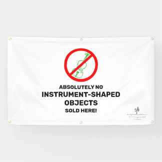 No Green Violinsローカルミュージックストア 横断幕