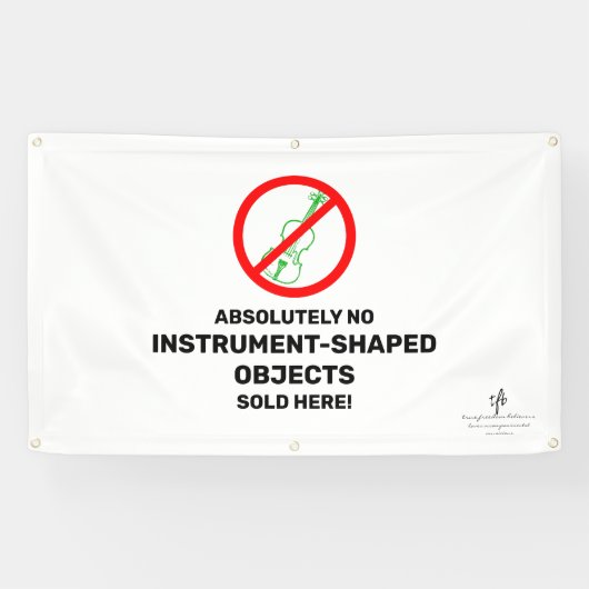 No Green Violinsローカルミュージックストア 横断幕 (横)