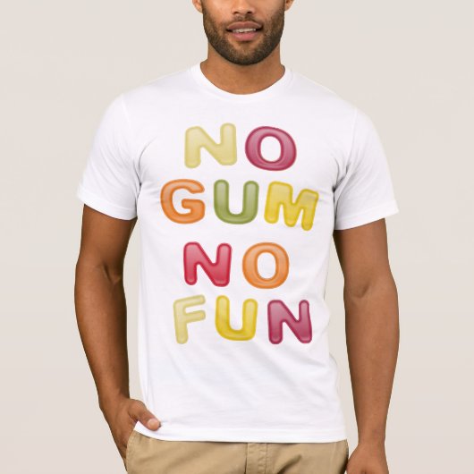No Gum No Fun Tシャツ (正面)