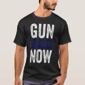No Gun認識度日Enough End Gun Warvirance Gun R Tシャツ (正面)