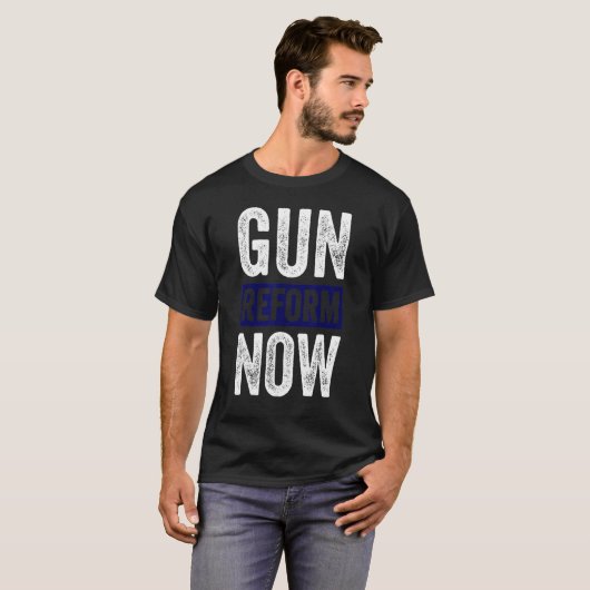 No Gun認識度日Enough End Gun Warvirance Gun R Tシャツ (正面フル)