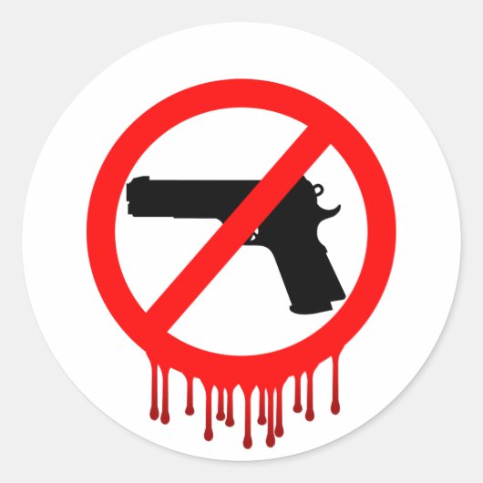 No Guns Allowed = Innocent Dead ラウンドシール (正面)