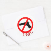 No Guns Allowed = Innocent Dead ラウンドシール (封筒)