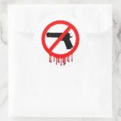 No Guns Allowed = Innocent Dead ラウンドシール (バッグ)